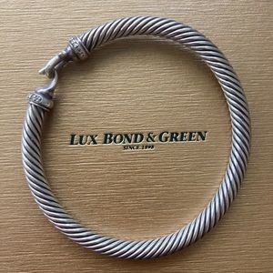 Size small 5.5 - 6 inch wrist. David Yurman Cable Buckle Bracelet with Diamonds